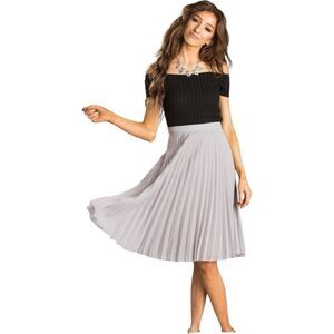 NWT Womens Morning Lavender Cynthia Ribbed Off the Shoulder Top Blouse - Sz M